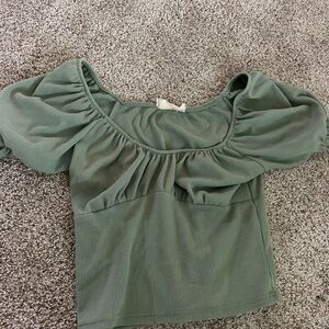 Altar'd State Sage Green Blouse